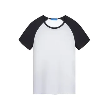 Süblimasyon boş tişört Modal Raglan Düz Renk Yuvarlak Boyun Kısa Kollu Reklam Kültürel Gömlek Yaz Giyim