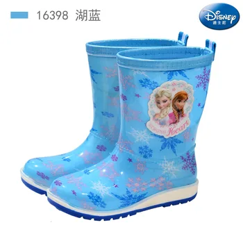 Disney Araba çocuk bebek yağmur çizmeleri erkek ve kız öğrenciler yağmur çizmeleri kaymaz su ayakkabısı dondurulmuş Ebeveyn-çocuk kauçuk ayakkabı