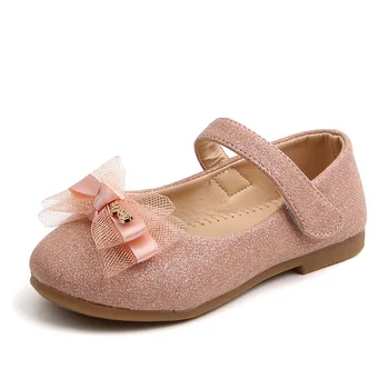 2020 Yeni Bahar Bebek Moda küçük kız elbise Ayakkabı Parti Düğün Toddler Prenses Çocuklar Patent Deri Ayakkabı 1 2 3 4 5 6 Yıl