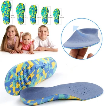 Çocuk Çocuk Ortez Tabanlık Düzeltme Bakım Aracı Çocuk düz ayak kavisi Desteği Ortopedik Taban Tabanı spor ayakkabılar Pedleri