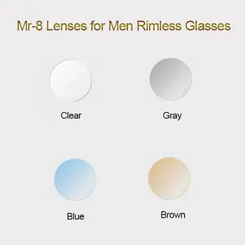 MR-8 Lensler Erkekler Çerçevesiz Elmas Kesilmiş Gözlük Çerçevesi, Özelleştirilmiş Şekil Seçenekleri ve İsteğe Bağlı Renkler