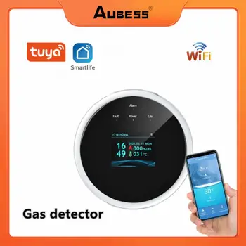 Tuya WiFi GAZ LPG kaçak sensörü Yanıcı Ev Akıllı LPG Gaz Alarm dedektörü Ev Güvenlik Sistemi Desteği Akıllı Yaşam App