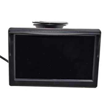 5 inç TFT LCD ekran Araba Monitör HD800 * 480 Ters park monitörü 2 video girişi ile,Dikiz kamera isteğe bağlı