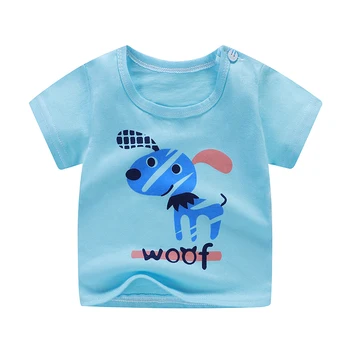 2021 Yaz Moda Unisex T-shirt Çocuk Erkek Kısa Kollu Beyaz Tees Bebek Çocuk Pamuk Baskı Üstleri bebek kıyafetleri 3M-6Y