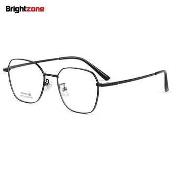 Yeni Bellek Titanyum Optik Gözlük Sight Gozluk Geniş Kenar Poligon Miyopi Gözlük Çerçevesi Doğrudan Sals Shades Kore Optik Gözlük