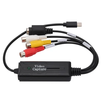 Dijital Dönüştürücü USB 3.1 Video Dönüştürücü Ses Toplama Kartı VHS Kutusu VHS VCR TV Dijital Dönüştürücü Desteği