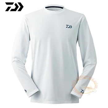 2021 Daıwa Balıkçılık uzun kollu giyim XS-5XL Balıkçılık Gömlek Yaz Çabuk Kuruyan Nefes Anti-UV Güneş Koruma T Shirt